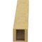 Ekena Millwork 5-inch W x 16-inch D x 16-inch H Ridgewood Rough Cedar Woodgrain TimberThane Knee Brace, Primed BRCUR05X16X16RIDRCPR - alternate 3